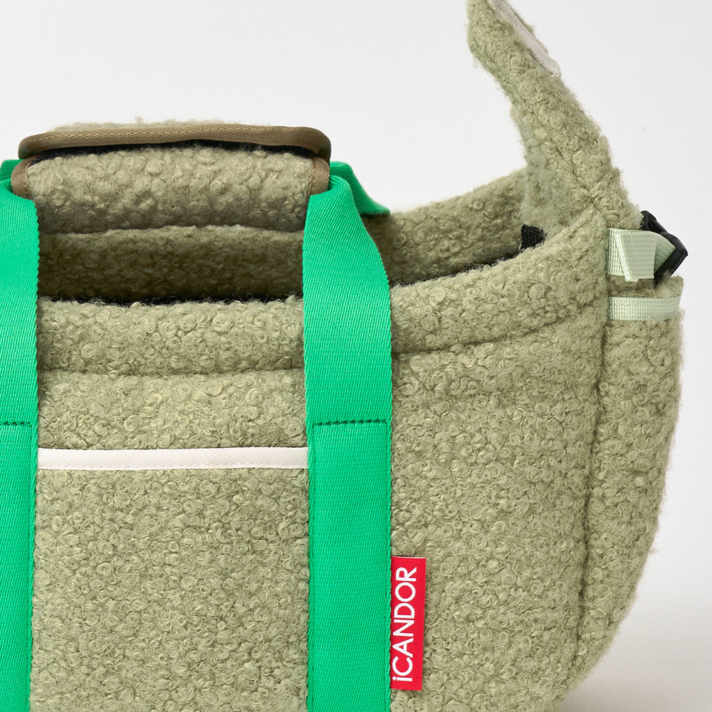 PEEK-A-BOO Pet Sling Bag (Rustic Olive)