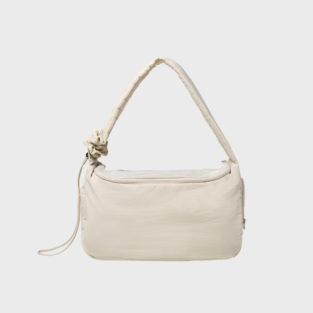 Soft Crossbody Carrier (Gray Beige)