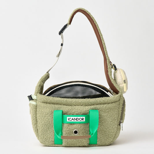 PEEK-A-BOO Pet Sling Bag (Rustic Olive)