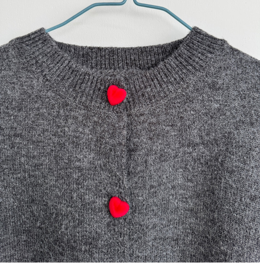 Heart Couple Cardigan (3 colors)