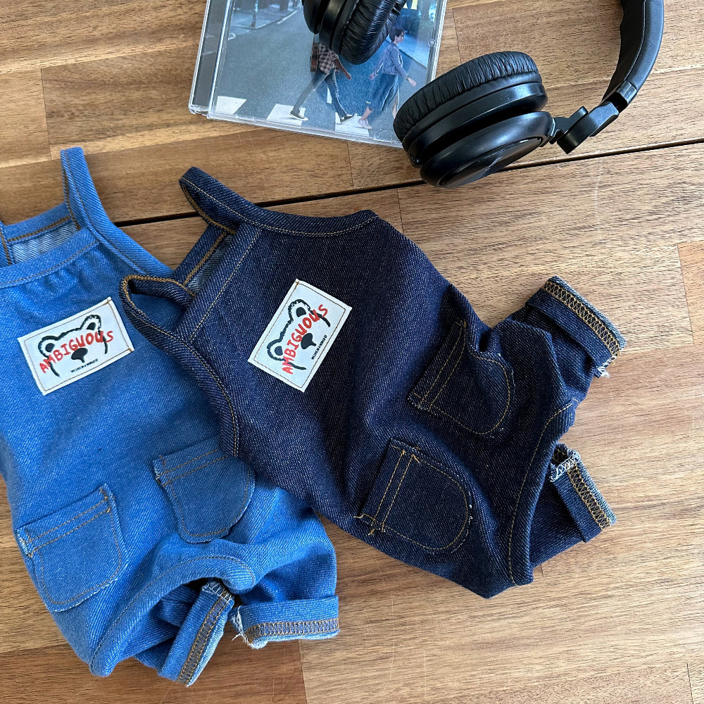 Denim Pocket Onesie (2 colors)