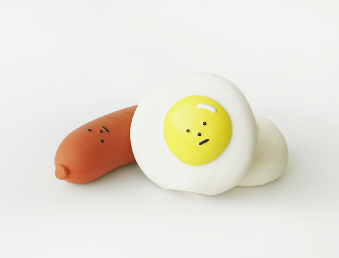 Fried Egg Latex Toy