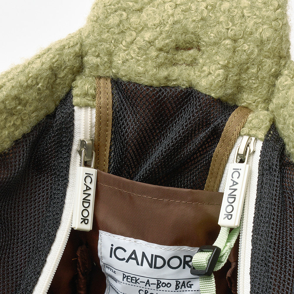 PEEK-A-BOO Pet Sling Bag (Rustic Olive)