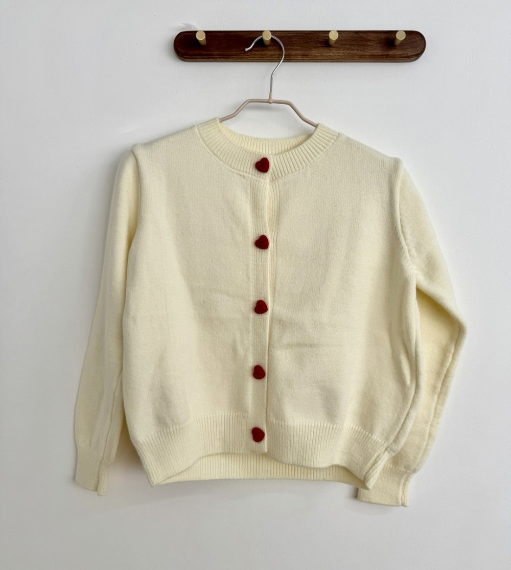 Heart Couple Cardigan (3 colors)