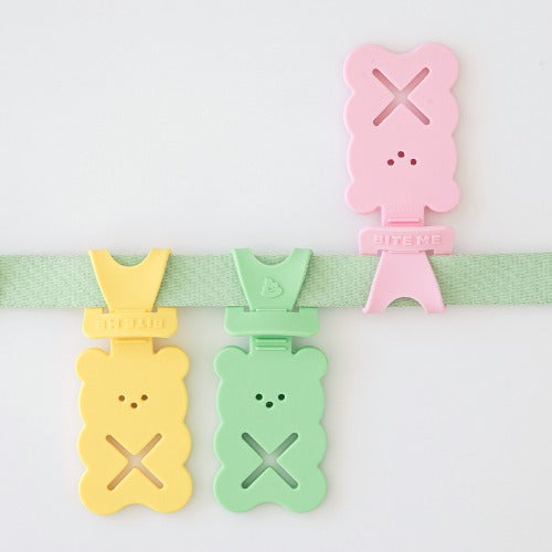 Jelly Bear Oops Clip Poop bag Holder (3 colors)