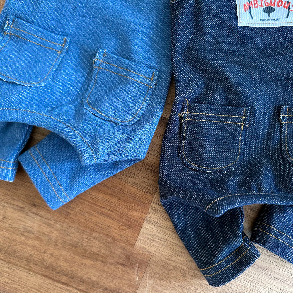 Denim Pocket Onesie (2 colors)