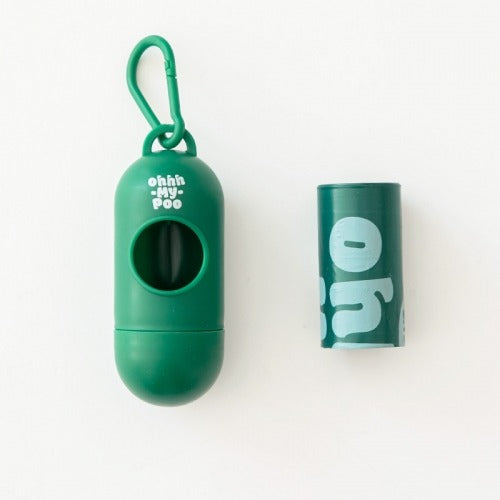 Oxo-Biodegradable Plastics Poop Bag & Dispenser Set