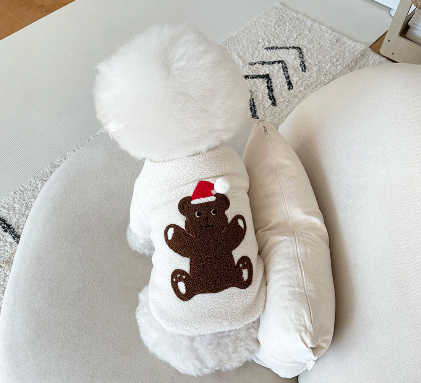 Santa Bear Fleece Sweatshirt (2 colors)