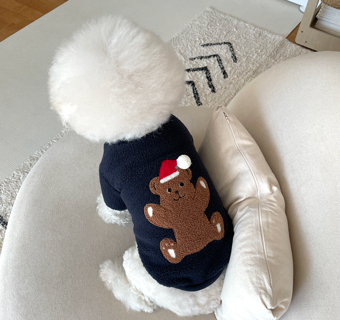 Santa Bear Fleece Sweatshirt (2 colors)