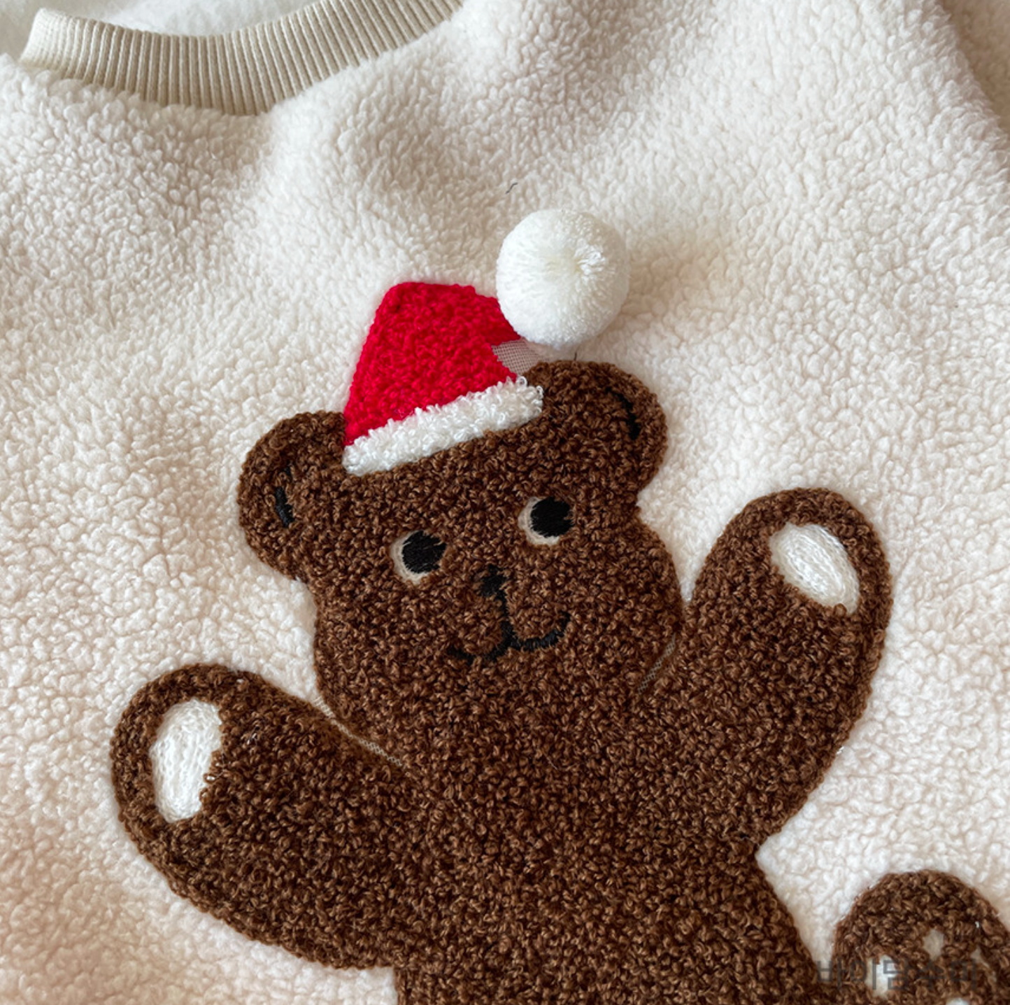 Santa Bear Fleece Sweatshirt (2 colors)