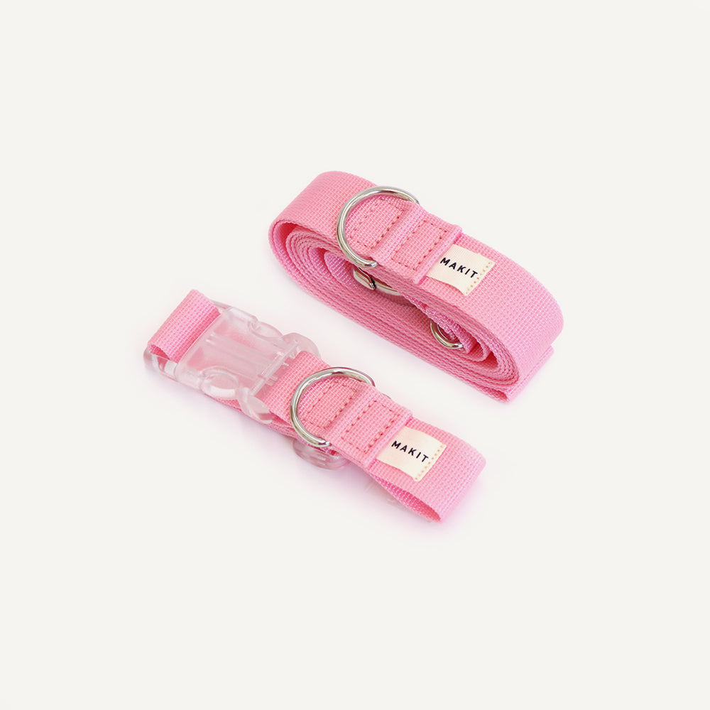 Makit Blush Collar & Leash Set